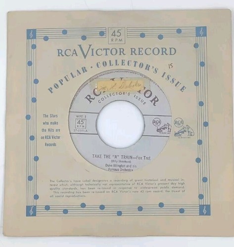 RCA Victor Collector's Issue Duke Ellington Take The "A" Train/Charlie Barnet... - Picture 3 of 4