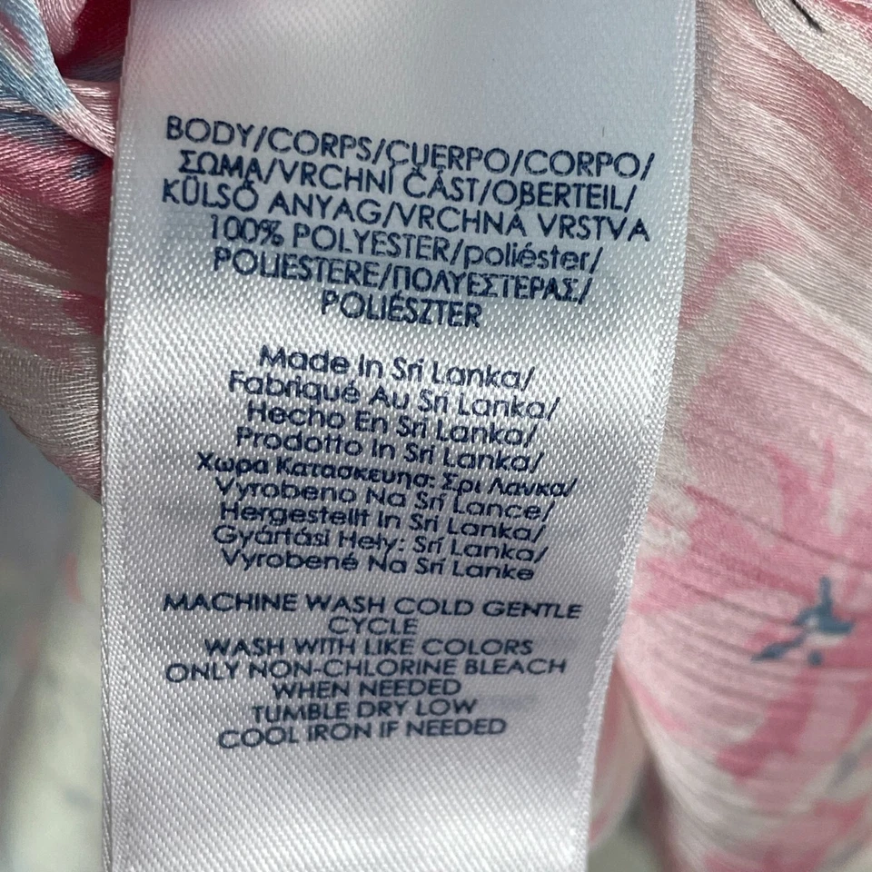 Blusa Chaps Feminina Plus 1X Floral Camponesa Boho Manga Sino Camisa Chiffon Top - Imagem 4 de 4