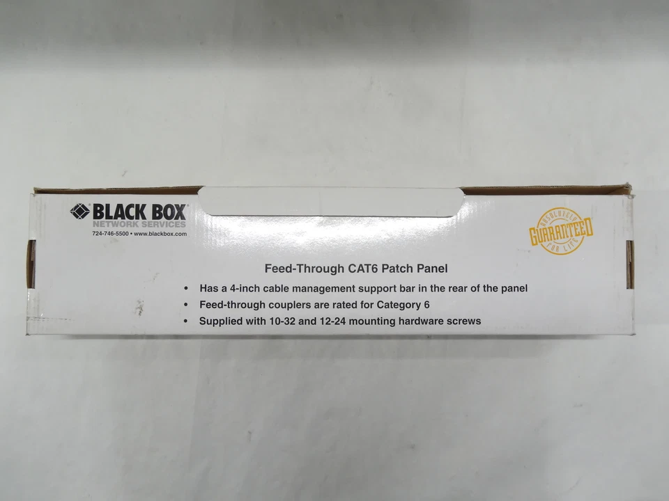 Black Box JPM820A CAT6 Feed-Through 2U Unshielded 48-Port Patch Panel Open Box - Image 2 of 4
