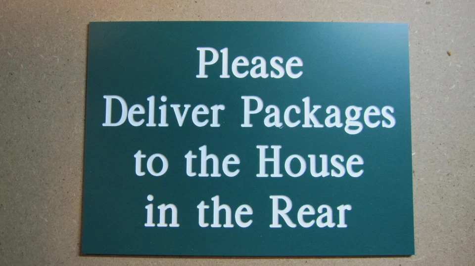 Custom Engraved Personalized Plastic Sign - new - 3"x5"