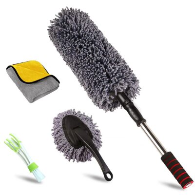 Car Duster Kit,Best Microfiber Multipurpose Duster,Interior & Exterior Cleaning