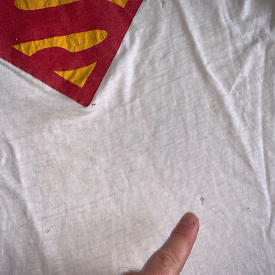 1978 ORIGINAL VINTAGE 70s SUPERMAN MOVIE PROMO T-SHIRT SZ L 