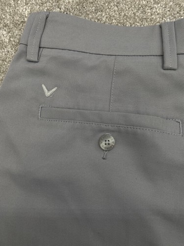 Callaway Performance Golf Shorts Men's 32x9 Gray Button Back Pocket 4874 - Picture 6 of 9