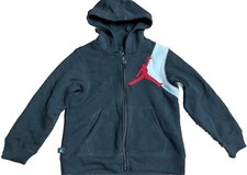Boys Jordan Brand Jumpman Zip-Up Hoodie Black Size 7