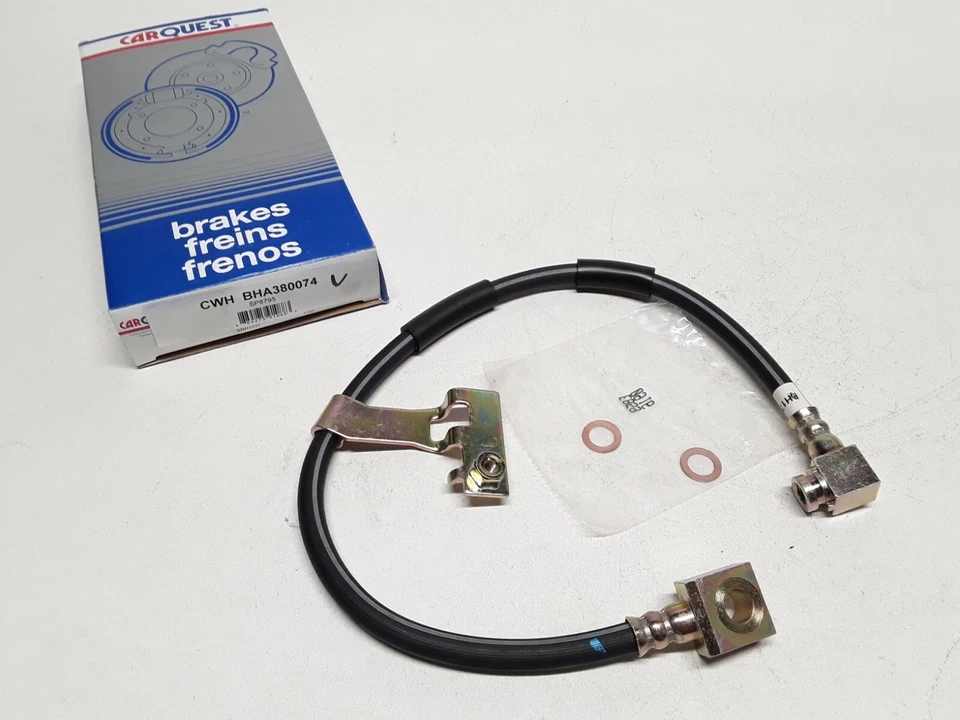 Manguera hidráulica de freno delantera izquierda CARQUEST BHA380074 se adapta a Chrysler, Dodge, Plymouth Foto 2 de 3
