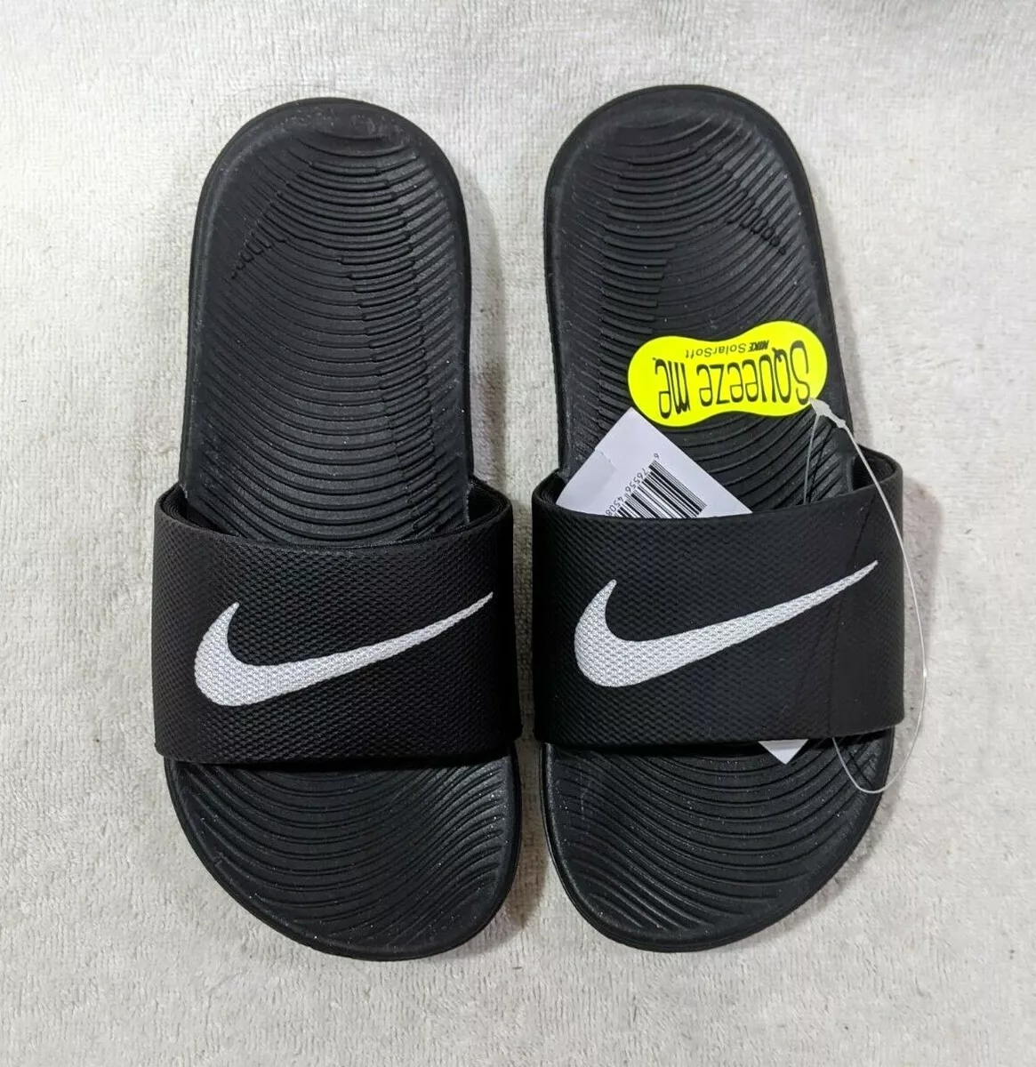 Nike kawa slide black and white 2025