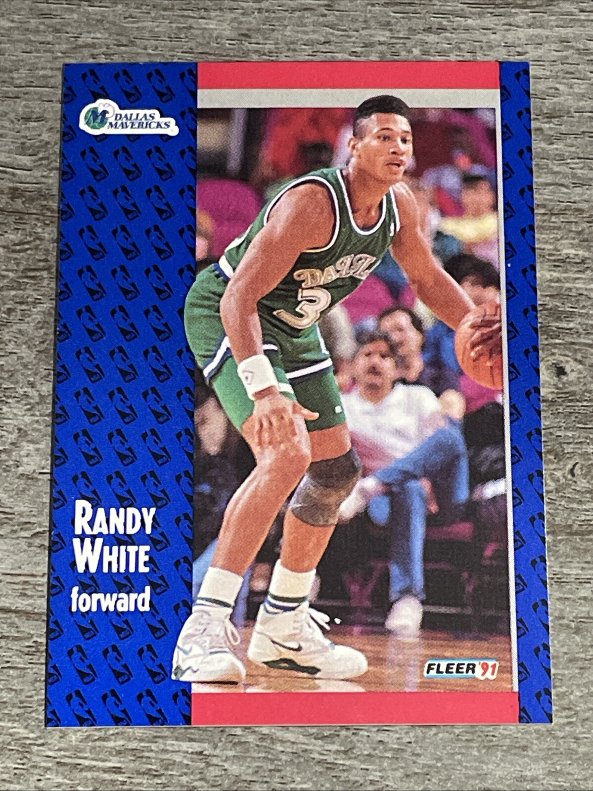 Randy White 1991-92 Fleer Mavericks #47   *L141*