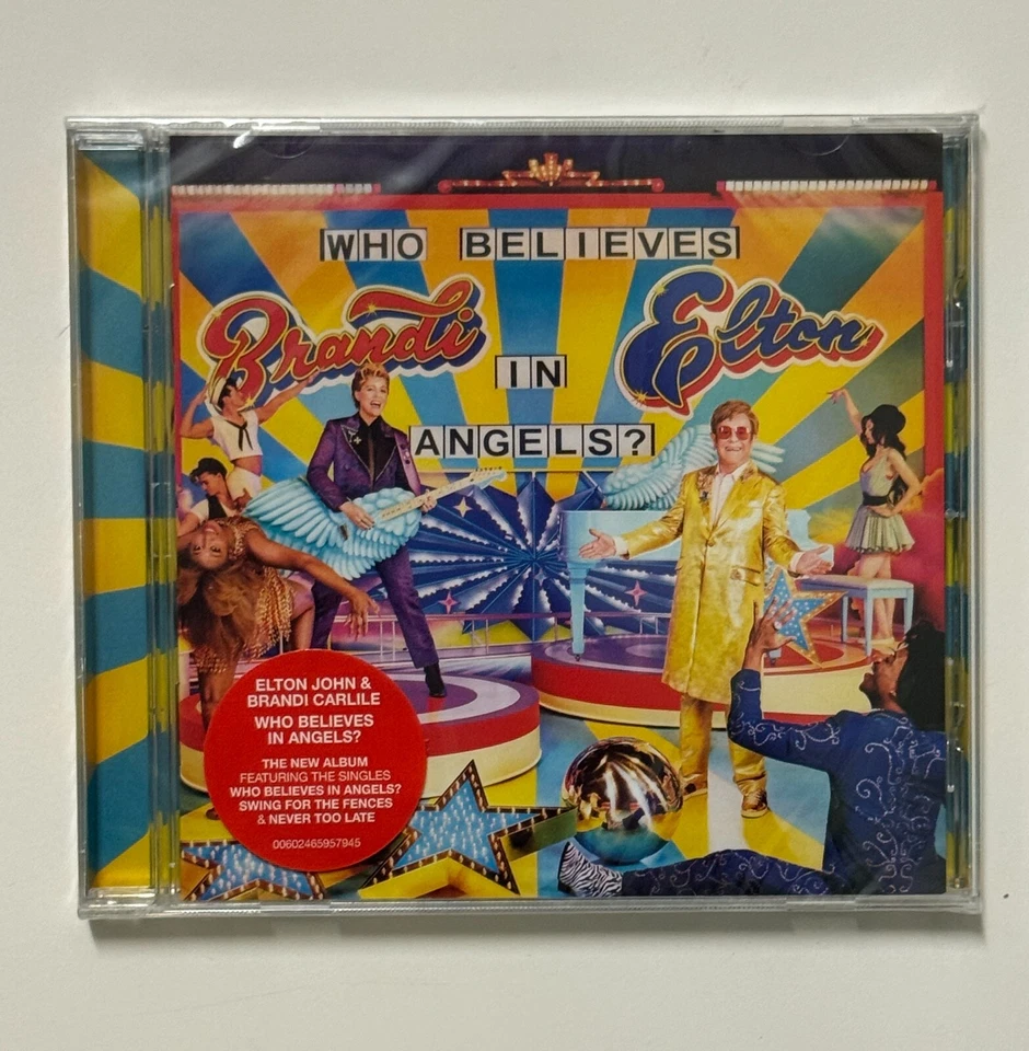 Elton John & Brandi Carlile Who Believes In Angels - CD & Cassette - Signed Card - Image 2 of 4