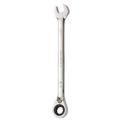 Westward 54Pp35 Ratcheting Wrench,Combination,Sae,3/8''