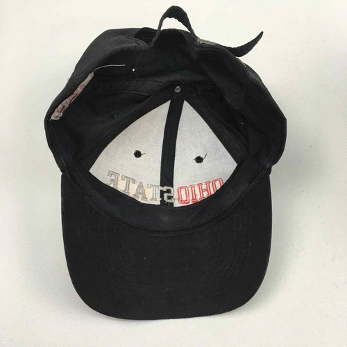 Vintage 90er Jahre Ohio State Hockeykappe Mütze OSU Topper Erwachsene Skript verstellbar - Bild 10 von 12