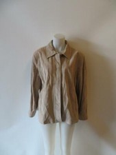 Womens Jerry Lewis Beige Suede Jacket Sz 18*