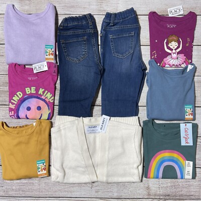 Toddler Girl 4T Lot Of NWT! Pieces For Fall And Colorful 