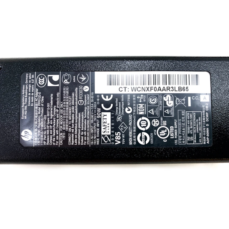 90W Original HP AC Adapter for EliteDesk 800 G5 Desktop Mini Business PC  - Image 2 of 4
