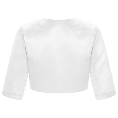 Kids Girls trimmed Knitted Cardigan Bolero Shrug Knitwear Birthday Party Coat - Picture 38 of 39