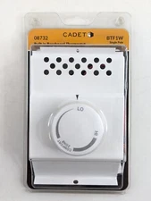 Cadet BTF1W Thermostat Kit – Electric Baseboard Heater Control – 22 Amp – White
