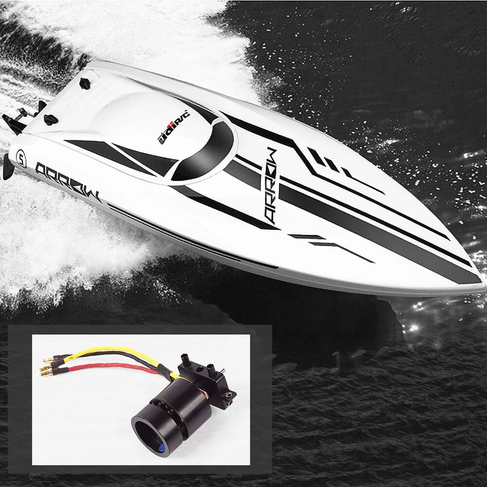 High Speed Remote Control Boat UDI Brushless RC Racing Boat Ideal Ship Toys Gift - Image 2 of 4