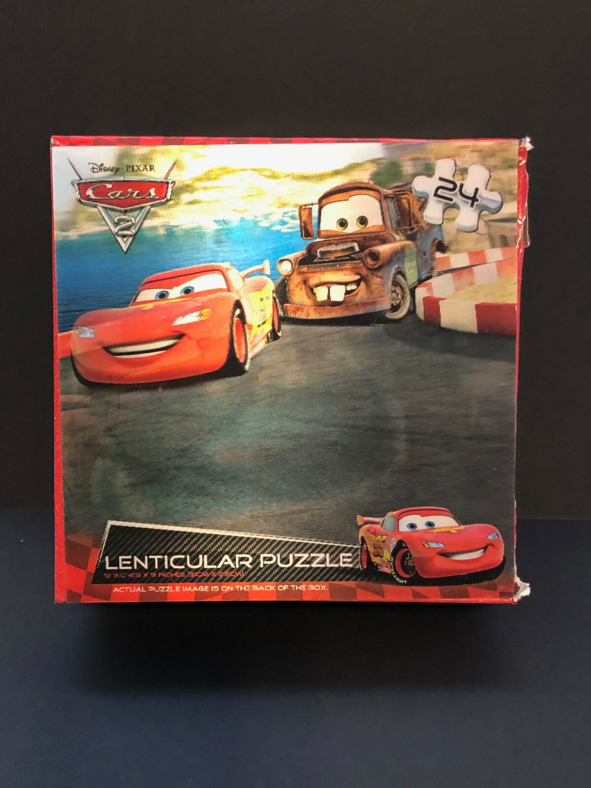 CARS 2 Lenticular Puzzle 24 piece 12x9 inches Gently Used Complete ...