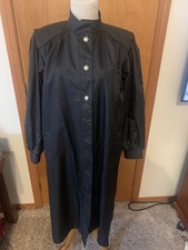 Weather Wise By Micki Womens Vintage Rocker Shoulder Pad Trench Coat Sz 7 / 8