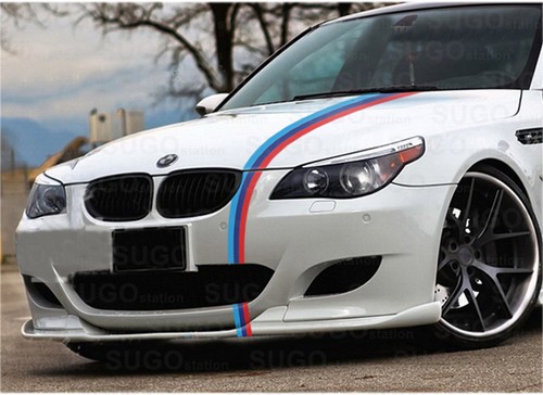 24" BMW M-Sport POWER 3-Colored Stripes Racing Body Decal DIY Sticker Customize - Picture 4 of 9