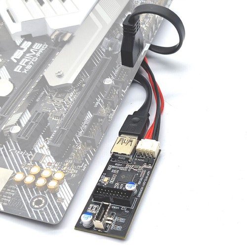 19pin to Type E+19Pin Motherboard 1 to 2 Splitter USB 3.2 GEN 1 Hub Adapter New - Bild 11 von 13