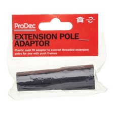 ProDec Extension Pole Adaptor Convert Threaded To Push Fit Paint Roller Frames