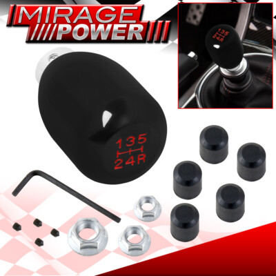 Universal JDM Replacement 5 Speed Manual MT Shift Knob Lever Short Shifter Black