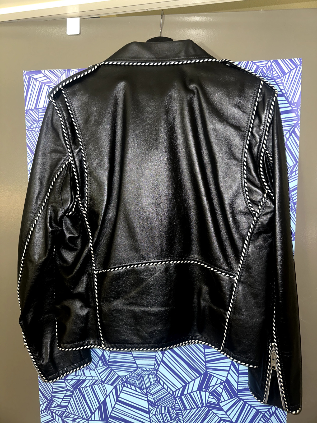 CELINE Black Leather Jacket 52 Hedi Slimane - Gem