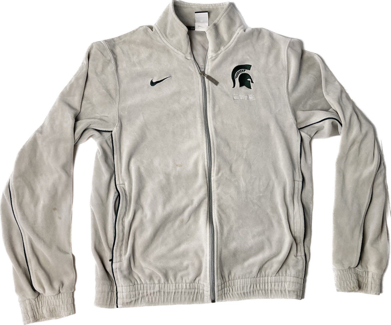 Used Grey Men’s Nike Full Zip Michigan State Hoodie S “Please See Photos”
