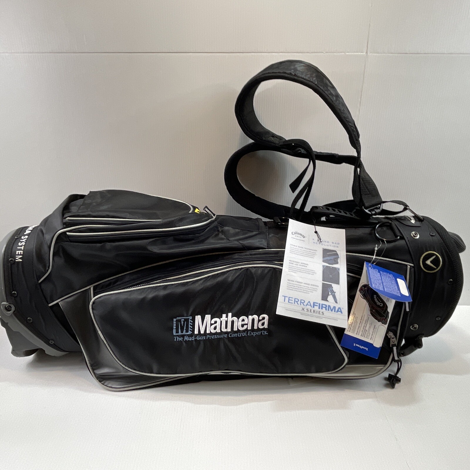 Callaway Terrafirma X Series Black Golf Bag W/Cover & BONUS CALLAWAY