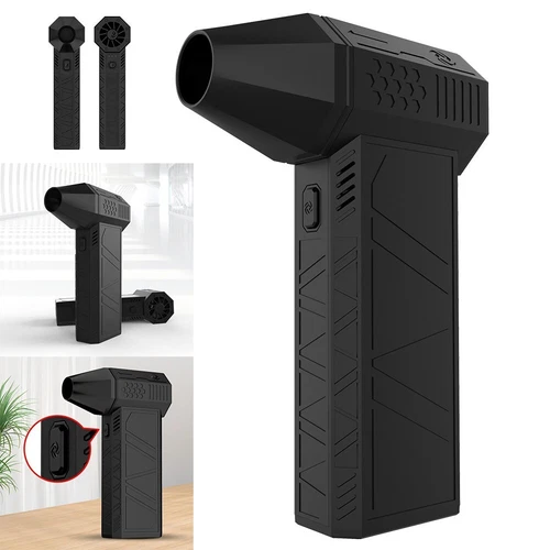 Portable Turbo Jet Fan Air Duster Type-C Car Cleaning Tool 5 Nozzles