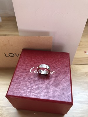 cartier love wedding band white gold price