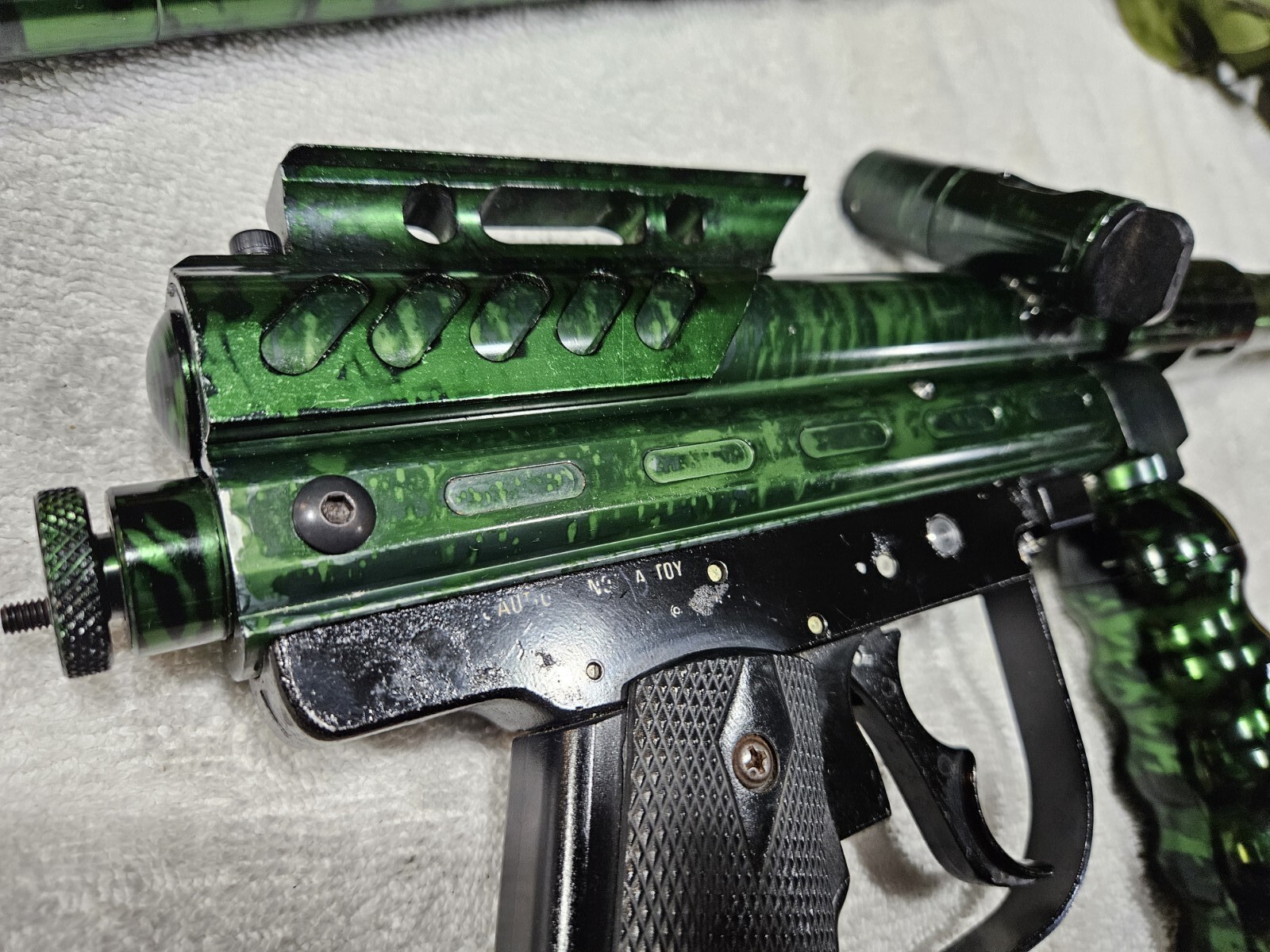 Old School Spyder Special Edition SE Paintball Gun & Rare 2 Barrel Set