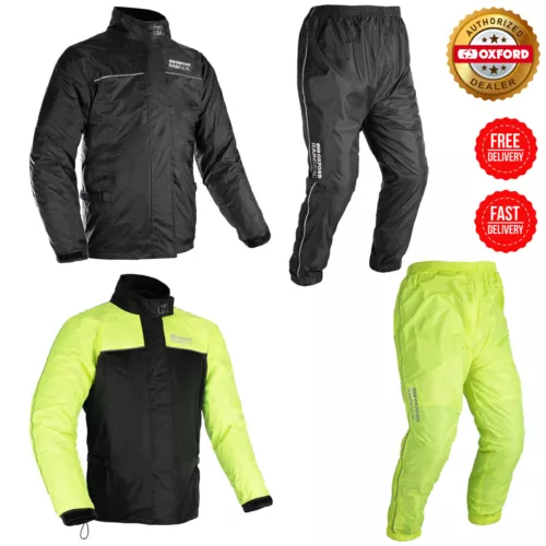 Oxford Rainseal Allwetter Motorrad Bike Über Jacke & Hose Wasserdicht Neu