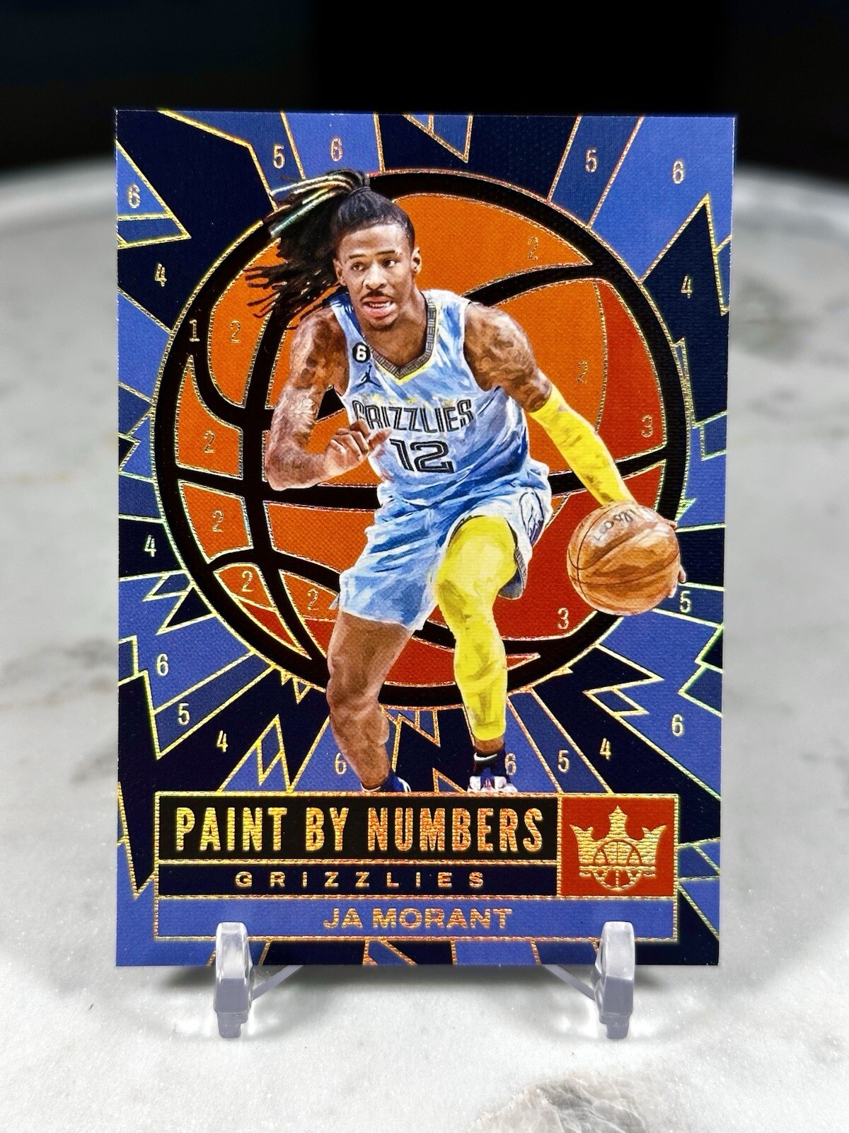 2023-24 Panini Court Kings Ja Morant #11 Paint By Numbers SSP