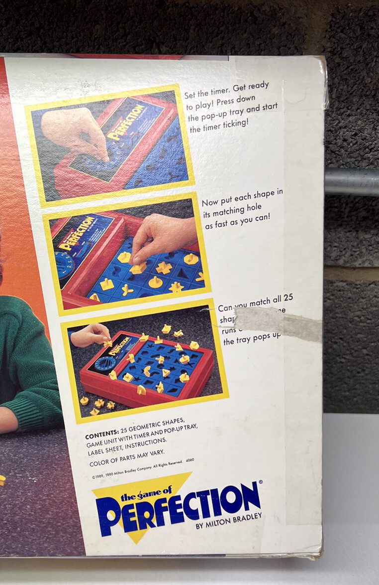 Vintage 1990 Milton Bradley The Game of Perfection (Complete in Box) 4060  EUC | eBay