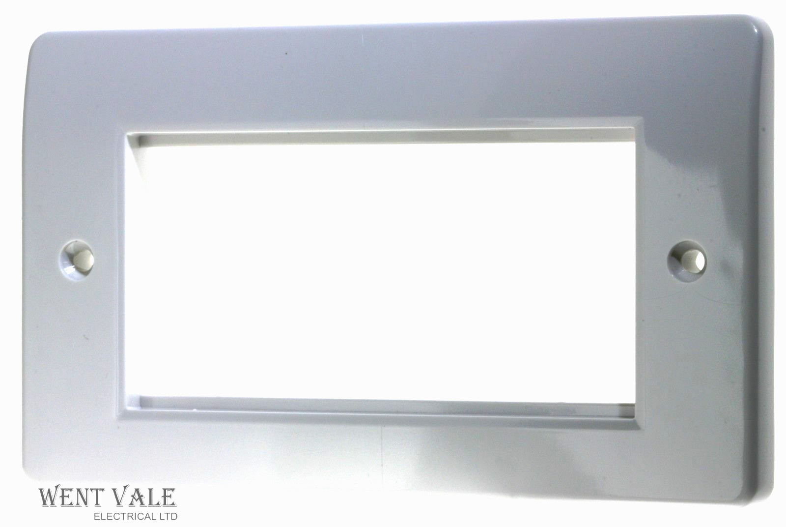 MK Logic Data Plus - K184 WHI -  2 Gang 4 Module Euro Data Modular Front Plate