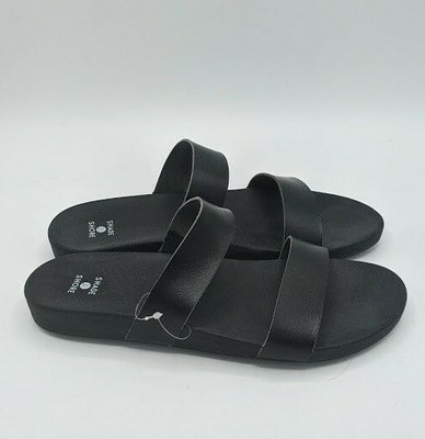 Women's Dedra Slide Sandals - Shade & Shore Black 9 490961366077 | eBay