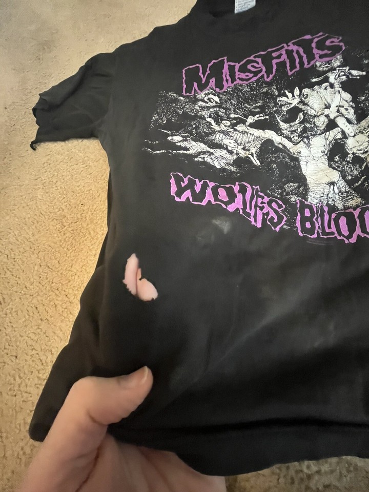 T-shirt Vintage Misfits The Devil's Rain 2011 - Taille L Noir - 100% Coton - Occasion Très Bon état