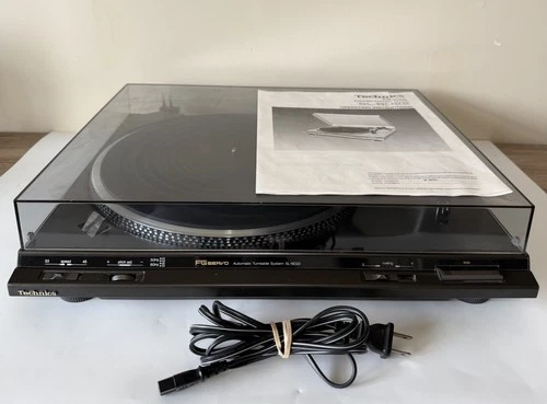 VINTAGE Technics SL-BD22 Turntable Record Player With Power Cord & Manual