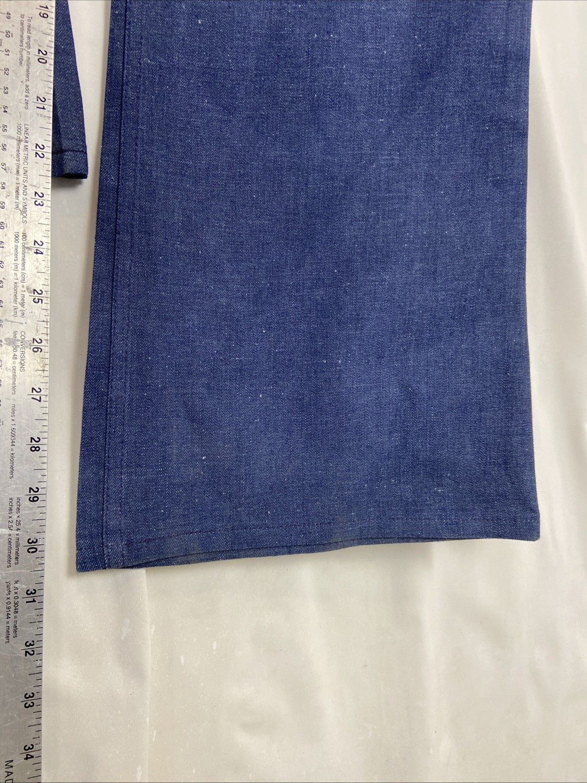 NWT Vintage 70s Wrangler Womens Size 34 Blue Bareback Scovill Zipper Made in USA image 6