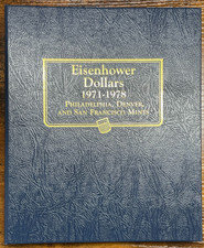 Complete IKE Eisenhower Dollars Set of 32 Coins 1971-1978 PDSS New Whitman Album