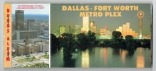 Vintage 1981 Dallas Fort Worth Metroplex 20 Bonus Postcard Album Collectible