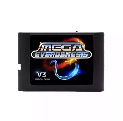 Mega Drive V3.0 Pro 3000 in 1 EDMD Flash MD V3 Game Cartridge for Everdrive