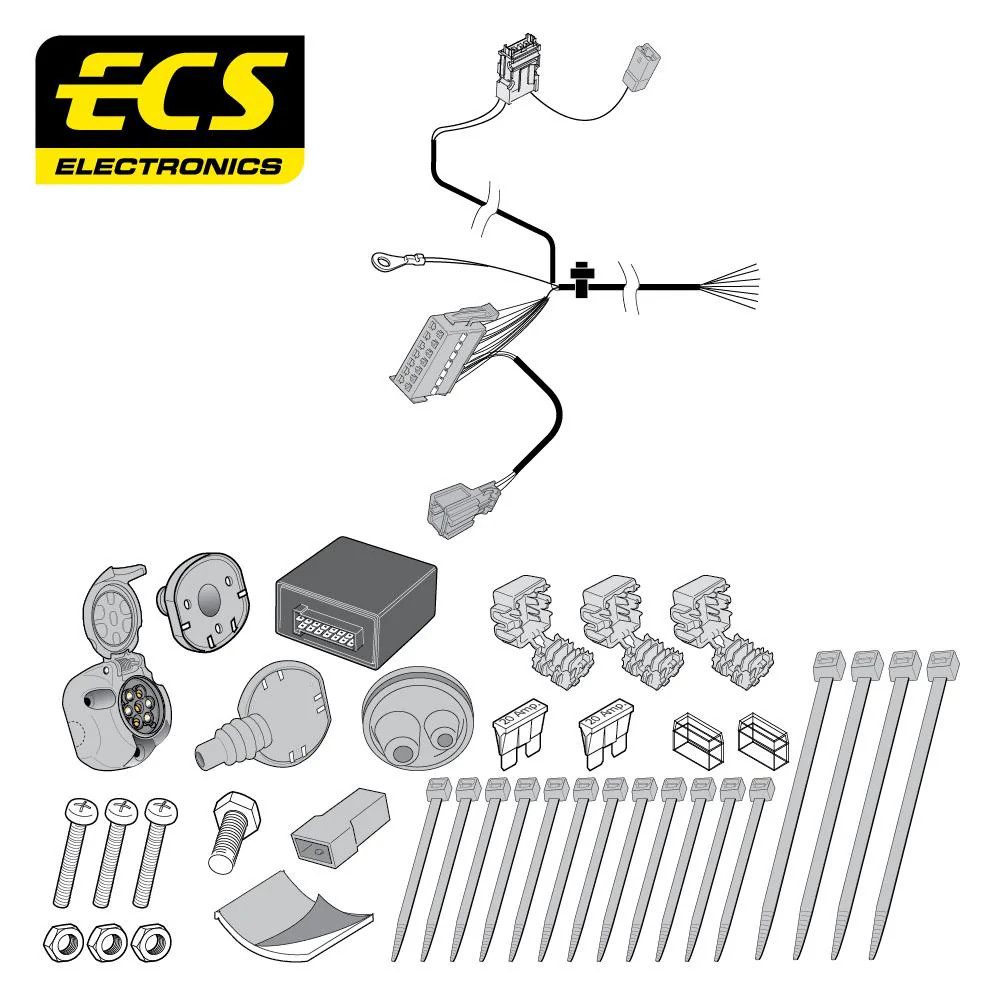 Towbar Wiring Kit 7 Pin FORD Focus Estate May 2011 - June 2018 FR063B1U