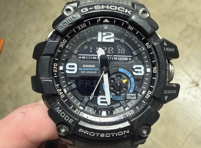 Casio GG 1000-1A8CR G Shock Mudmaster Twin Sensor Watch - Black/Teal/Grey