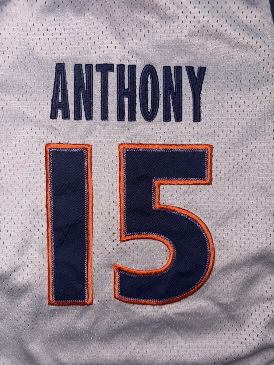 Vintage Nike Syracuse Carmelo Anthony #15 Grey Basketball Jersey