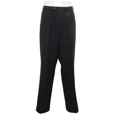 Stretch, Stoffhose, Größe: 42, Schwarz, Polyester/Viskose, Einfarbig #qdP