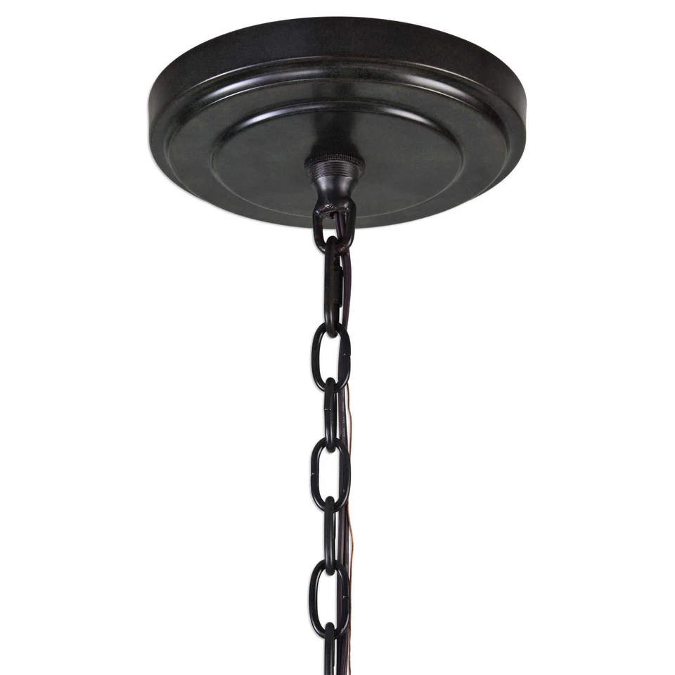 Lámpara de araña Uttermost 21280 bronce marlow 12 luces 40" W Foto 3 de 4