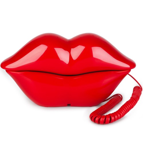 Lip Cute Corded Lip Telephones Novelty Sexy Mouth Wired Cartoon Shaped Real L...