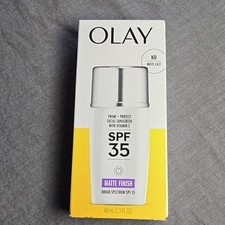 Olay Prime  Protect Facial Sunscreen SPF 35 Matte Finish 1.3 Fl Oz Exp 11/25